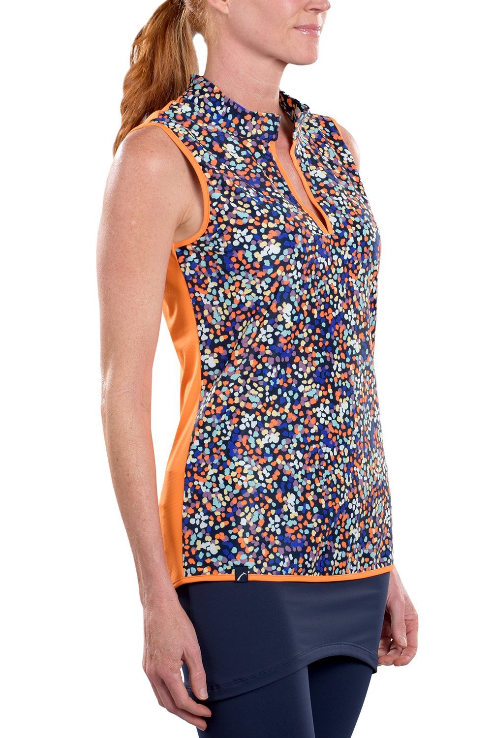 Woman Wearing SwingDish Gianna Printed Top Product View 3