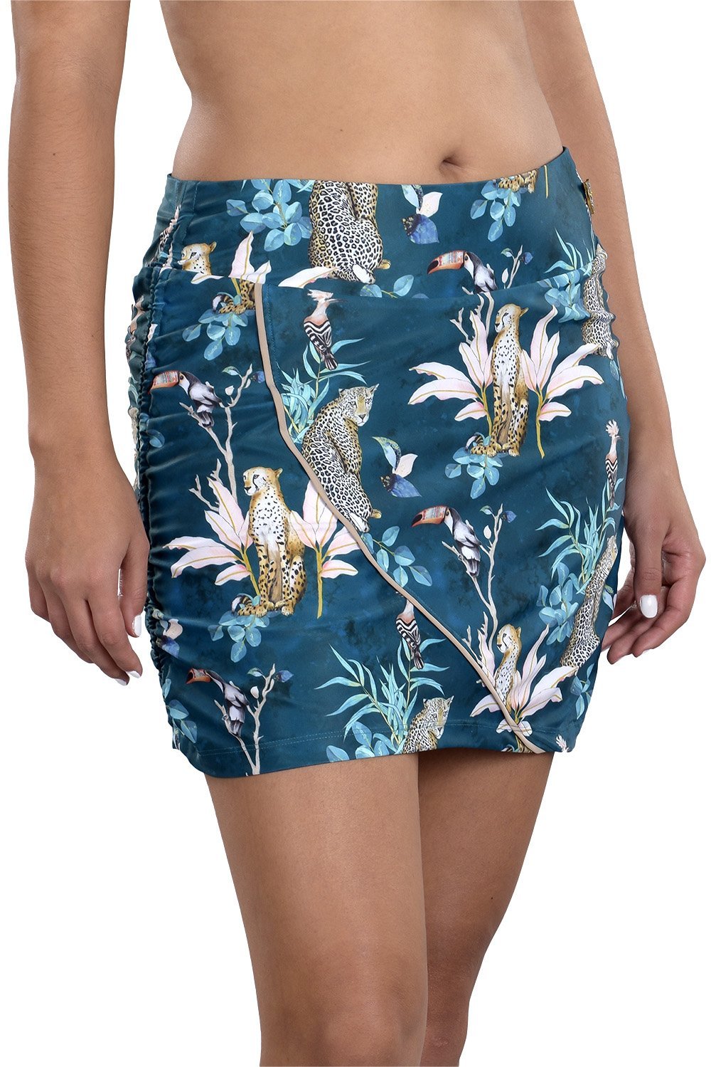Woman Wearing SwingDish Olivia Print Skirt Product View 1