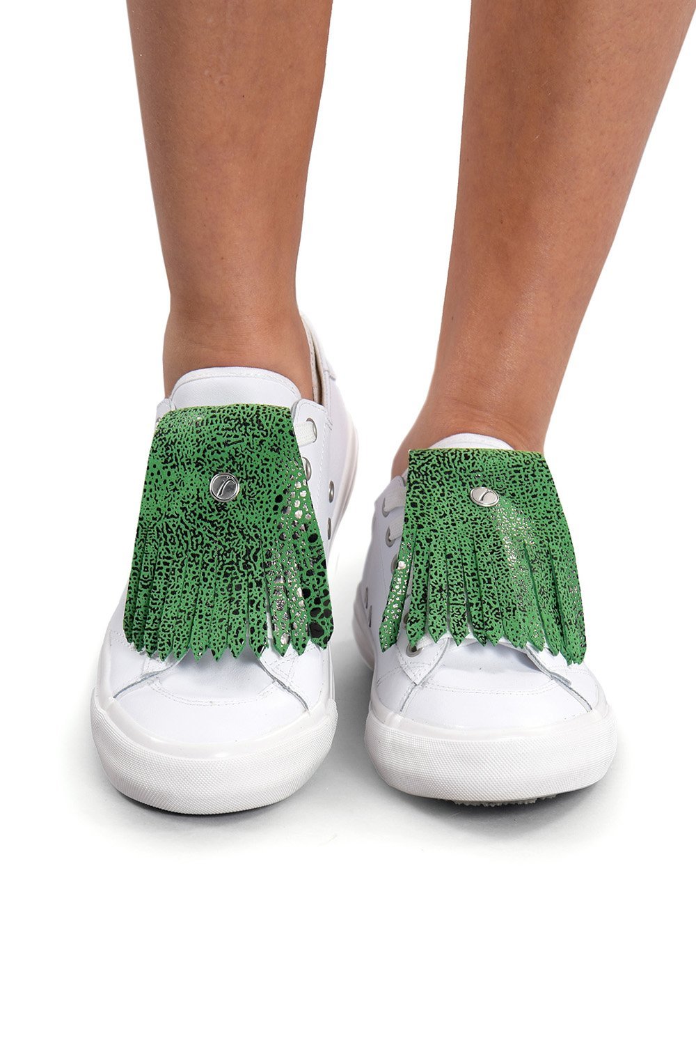 Rainforest Green Frog Fringe It - SwingDish