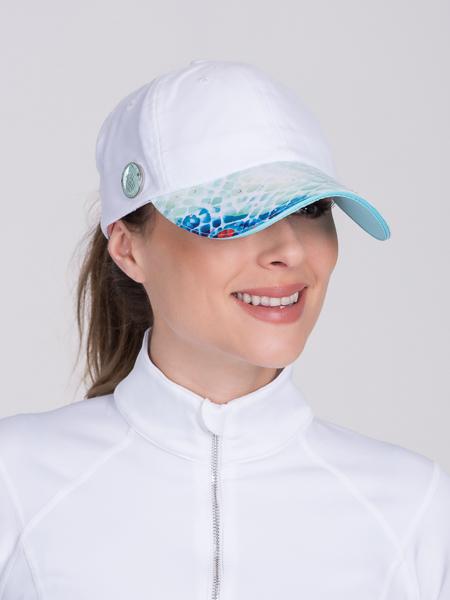 White Resort Hat with Crystals | SwingDish